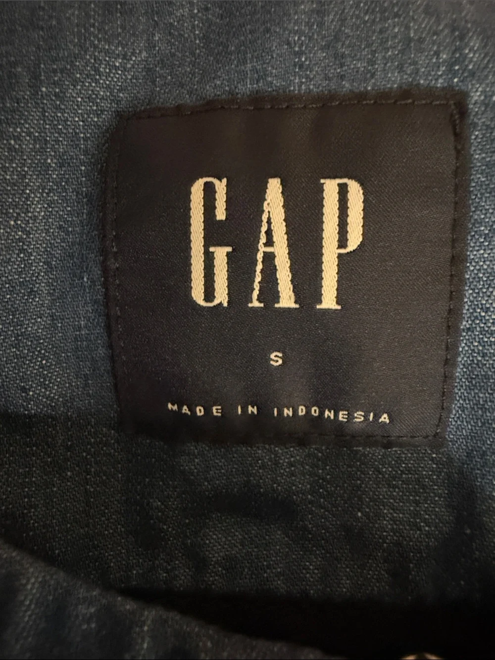 GAP Kids Dark Blue Jean Bomber Jacket